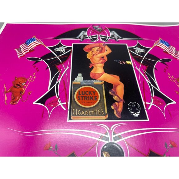 LE GM Harley Davidson motorcycle print artwork signed 7/50 water 16x12" READ - Picture 3 of 7